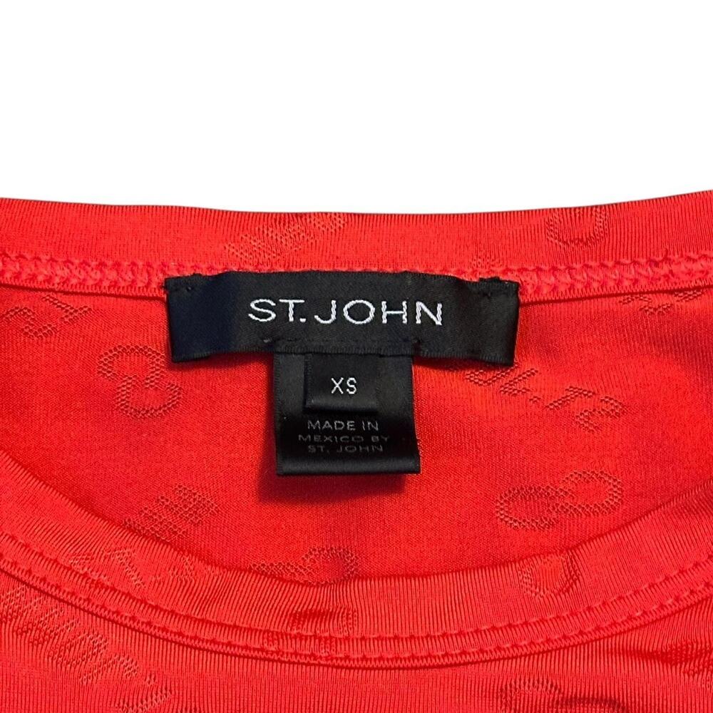 Red St John Logo T Shirt Size XS Women - Picture 7 of 8